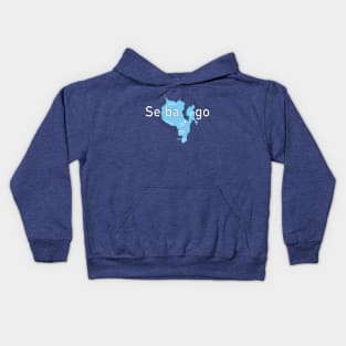 Sebago Lake Map Kids Hoodie